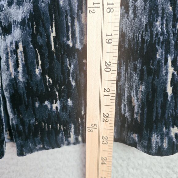 Donna Degnan Textured Woven Blazer Navy Black One Button Size 10 - Picture 8 of 16